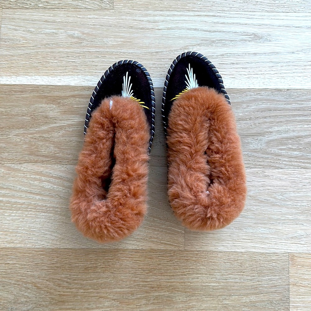 Handmade suede slippers